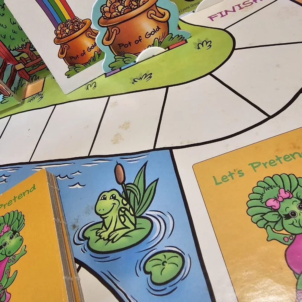 Barney‎ Sounds of Fun Talking Board Game Parker Bros 1993 Complete WORKS